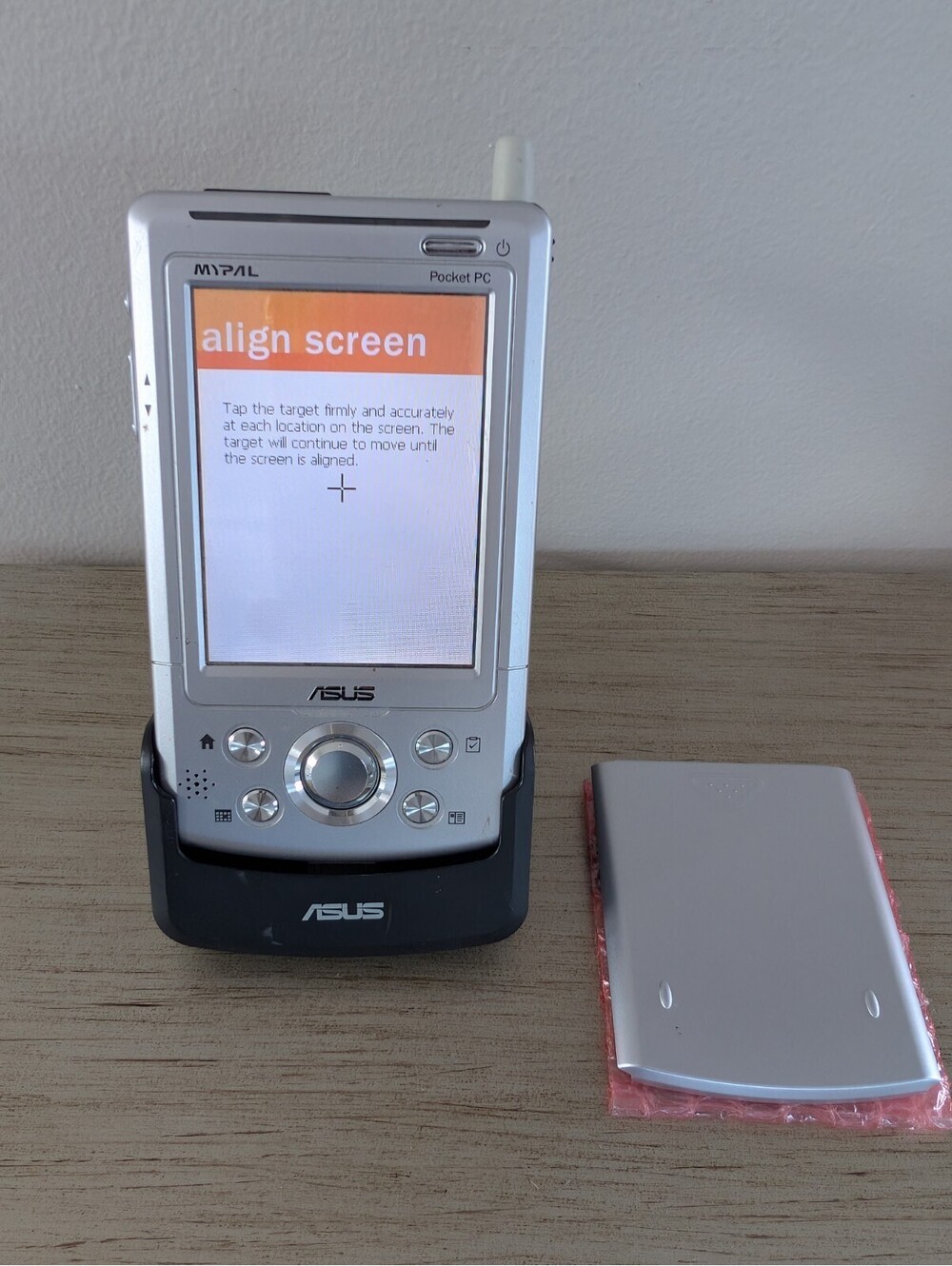 Asus MYPAL Pocket PC A716 Handheld PDA Bluetooth WiFi SD LCD Charging Dock